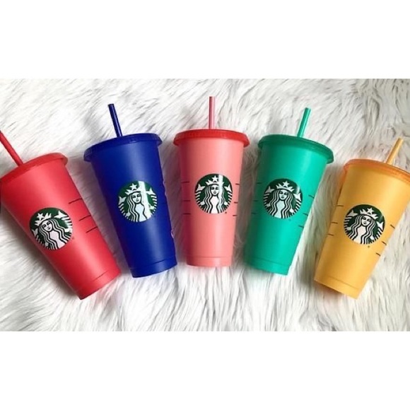RARE Starbucks 2020 Color Changing Reusable Cups - Picture 2 of 6